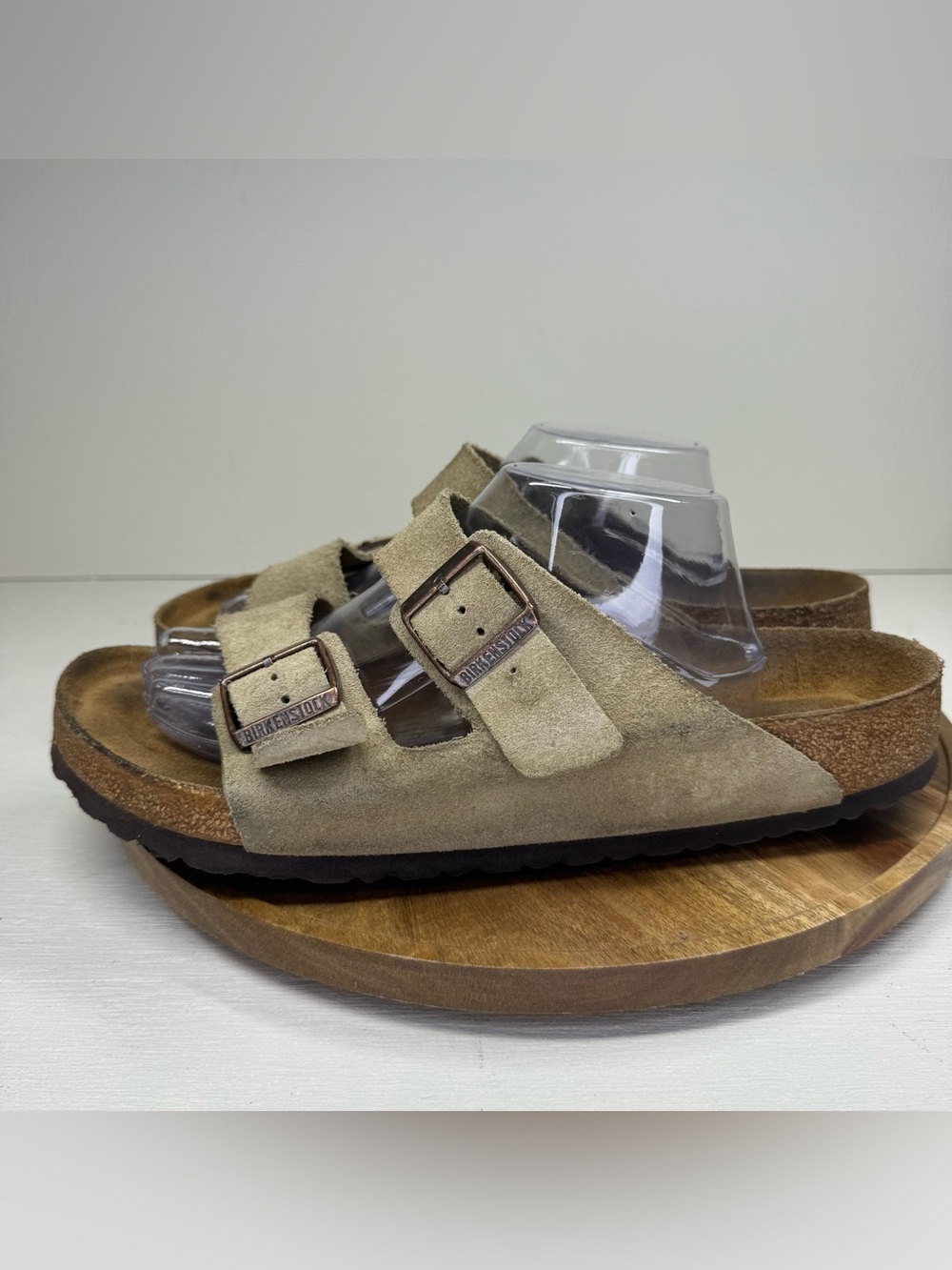 Birkenstock Arizona Sandal Soft Footbed Taupe Men's Size 45